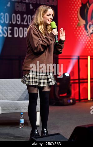 McKenna Grace auf der German Comic con edizione primaverile in der Messe Dortmund. Dortmund, 07.05.2023 Foto Stock