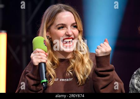 McKenna Grace auf der German Comic con edizione primaverile in der Messe Dortmund. Dortmund, 07.05.2023 Foto Stock