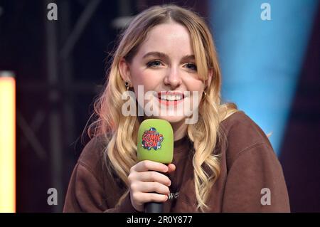 McKenna Grace auf der German Comic con edizione primaverile in der Messe Dortmund. Dortmund, 07.05.2023 Foto Stock