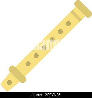 Immagine vettoriale icona flauto. Adatto per applicazioni mobili, applicazioni Web e supporti di stampa. Illustrazione Vettoriale