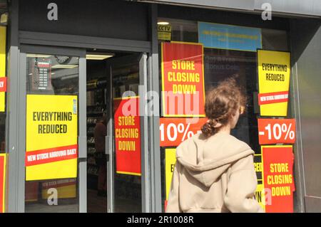 Limerick City, Irlanda. 9th maggio, 2023. Il rivenditore di videogiochi GameStop ha annunciato la chiusura di tutti i suoi negozi irlandesi. Credit: Karlis Dzjamko/ Alamy Live News Foto Stock