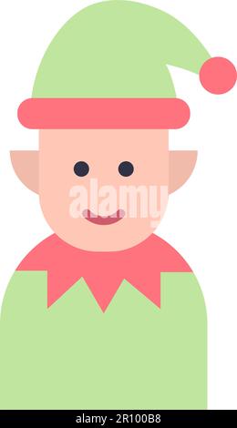 Immagine vettoriale icona Elf uomo. Adatto per applicazioni mobili, applicazioni Web e supporti di stampa. Illustrazione Vettoriale