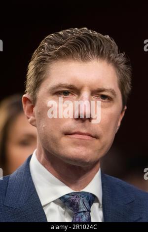 Washington, Stato di Vereinigte. 10th maggio, 2023. Adam Kautzner, presidente, Express Scripts, appare davanti a una commissione del Senato per la salute, l'istruzione, il lavoro e le pensioni audizione per esaminare la necessità di rendere l'insulina accessibile a tutti gli americani, nel Dirksen Senate Office Building a Washington, DC, Mercoledì, 10 maggio 2023. Credit: Rod Lammey/CNP/dpa/Alamy Live News Foto Stock