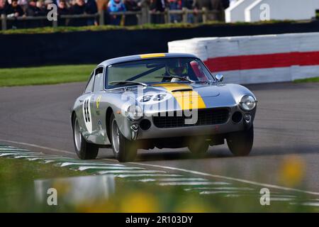 Christopher Stahl, Ferrari 250 GT Lusso, Moss Trophy, un singolo pilota, una gara di venti minuti per prototipi in cabina chiusa e vetture GT che seguono il tono Foto Stock