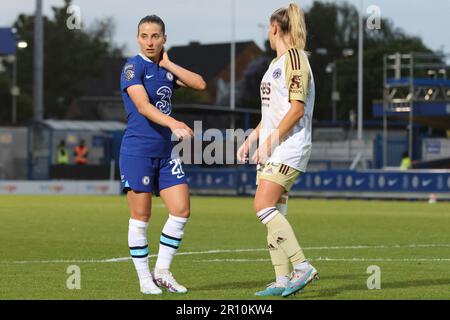 Londra, Regno Unito. 10th maggio, 2023. Kingsmeadow, Regno Unito, 10 maggio 2023 Jelena Cankovic (28 Chelsea) durante una partita nella Barclays Women's Super League tra Chelsea e Leicester a Kingsmeadow a Londra, 10 maggio 2023, Regno Unito (Bettina Weissensteiner/SPP) Credit: SPP Sport Press Photo. /Alamy Live News Foto Stock