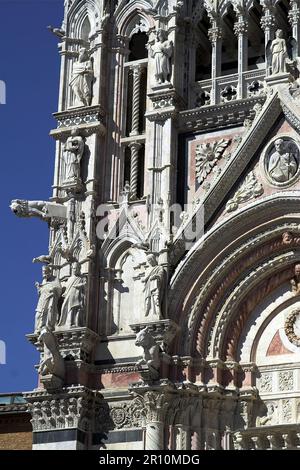 Italia, Italia, Italien; Cattedrale Metropolitana di Santa Maria Assunta; Cattedrale Metropolitana di Santa Maria Assunta Duomo di Siena; Duomo di Santa Maria Assunta; Duomo di Siena Foto Stock