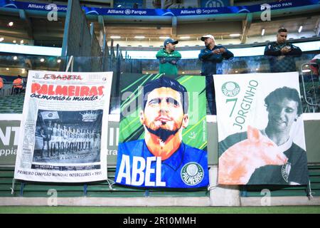 San Paolo, Brasile. 10th maggio, 2023. SP - SAO PAULO - 05/10/2023 - BRAZILEIRO A 2023, PALMEIRAS X GREMIO - Palmeiras tifosi durante una partita contro Gremio all'Arena Allianz Parque per il campionato BRAZILEIRO A 2023. Foto: Ettore Chiereguini/AGIF/Sipa USA Credit: Sipa USA/Alamy Live News Foto Stock