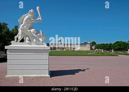 Castello, Museo statale di Baden, Karlsruhe, Baden-Wuerttemberg, Germania Foto Stock