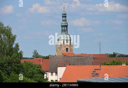 Marienkirche, Città Vecchia, Bad Belzig, Brandeburgo, Germania Foto Stock