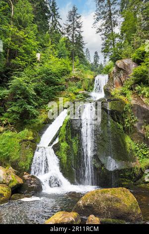 Bella cascata in Germania Triberg Foto Stock