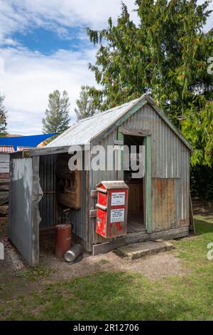 L'ufficio postale più piccolo della Nuova Zelanda, Chatto Creek, Central Otago, South Island, Nuova Zelanda Foto Stock