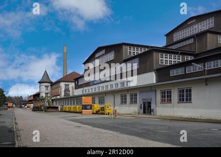 Edifici minerari, sito di Rammelsberg, Goslar, Harz, bassa Sassonia, Germania Foto Stock