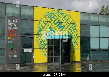 Museo nazionale del calcio. Edificio Urbis. Cathedral Gardens, Manchester, Regno Unito Foto Stock