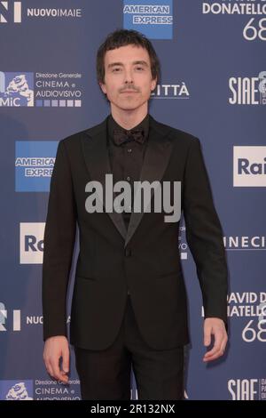 Italia, Roma, 10th maggio 2023. 68th David di Donatello tappeto rosso nella foto: Il cantante Diodato Foto © Fabio Mazzarella/Sintesi/Alamy Live News Foto Stock