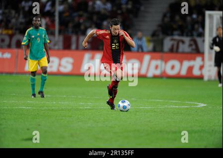 Mesut Özil Aktion Fußball Länderspiel, Deutschland - Südafrika 2:0, 5,9.2009. Foto Stock