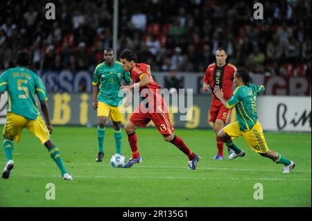 Michael Ballack, Aktion Fußball Länderspiel, Deutschland - Südafrika 2:0, 5,9.2009. Foto Stock