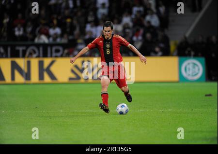 Marcel Schäfer Aktion Fußball Länderspiel, Deutschland - Südafrika 2:0, 5,9.2009. Foto Stock