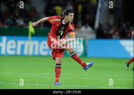 Michael Ballack Aktion Fußball Länderspiel, Deutschland - Südafrika 2:0, 5,9.2009. Foto Stock