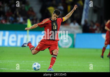 Michael Ballack Aktion Fußball Länderspiel, Deutschland - Südafrika 2:0, 5,9.2009. Foto Stock