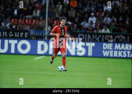 Michael Ballack, Aktion Fußball Länderspiel, Deutschland - Südafrika 2:0, 5,9.2009. Foto Stock