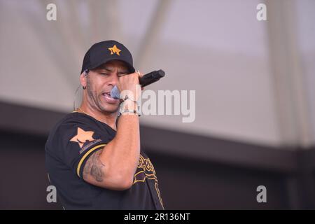 MIRAMAR, FLORIDA - 07 MAGGIO: Alexander Star suona durante la Black Violin Foundation: Dreamer Art Festival al Miramar Regional Park Ampitheater il 7 maggio 2023 a Miramar, Florida. (Foto di JL/Sipa USA) Foto Stock