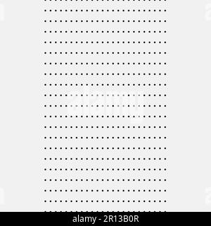 Banner con righe equidistanti di punti neri. Bianco e nero conciso sfondo moderno business con copyspace su entrambi i lati. Modello universale per un Illustrazione Vettoriale