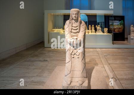 Lady of Cerro de los Santos scultura iberica al Museo Archeologico Nazionale - Madrid, Spagna Foto Stock