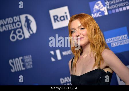 Roma, Italia. 11th maggio, 2023. Noemi partecipa al tappeto rosso David di Donatello 68th il 10 maggio 2023 a Roma, Italia Credit: dpa/Alamy Live News Foto Stock