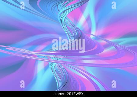 Arte digitale colorata, illustrazione, viola, sfondo blu, sfondo, astratto. Tema dello spazio, spazio esterno, mondo, mondo Foto Stock