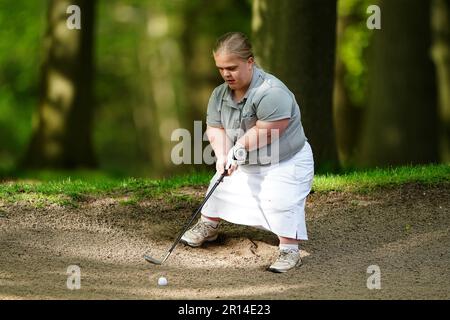 Ellie si apre sul green 16th durante il secondo giorno del G4D Open al Woburn Golf Club, Milton Keynes. Data immagine: Giovedì 11 maggio 2023. Foto Stock