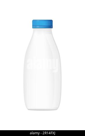 Illustrazione Vector del biberon isolato su sfondo bianco Illustrazione Vettoriale