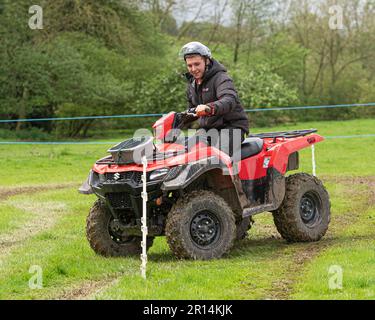 quad sicurezza e prove di abilità Foto Stock
