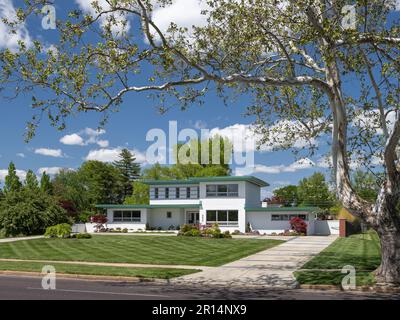 Mansion sul viale Lindell che si affaccia sul Forest Park Foto Stock