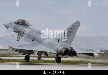 QEAF Eurofighter Typhoon Aquila Anatolia esercizio 🇶🇦🇹🇷. qa fighters QEAF Eurofighter Typhoon 🇶🇦 durante l'esercizio dell'Aquila Anatolica Foto Stock