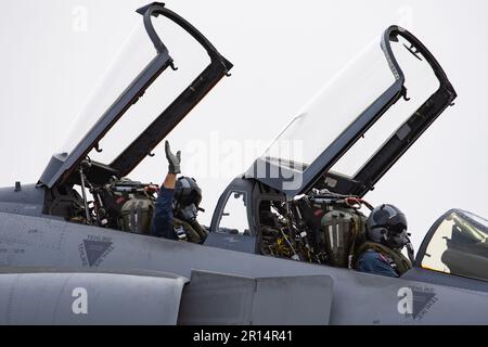 Anatolian Eagle 2023 Esercizi in Konya, la McDonnell Douglas Turkish Air Force F-4E Phantom Terminator 2020 Foto Stock