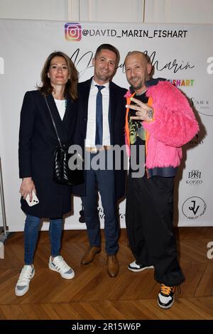 Parigi, Francia. 11th maggio, 2023. David Marin Fishart Exibition Party il 11 maggio 2023 a Parigi, Francia. Credit: Bernard Menigault/Alamy Live News Foto Stock