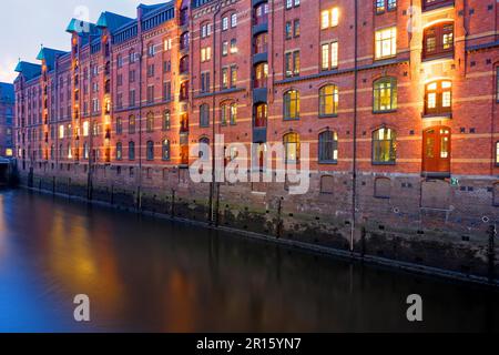 Edificio a Speicherstadt, Germania, Amburgo Foto Stock