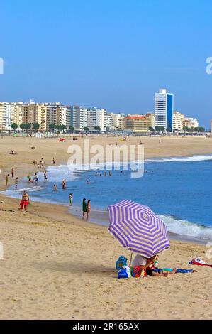 Spiaggia di Figueira da Foz, Beira Litotal, Coimbra District, Portogallo Foto Stock