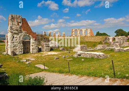 Gubbio, Teatro Romano, Umbria, Italia Foto Stock