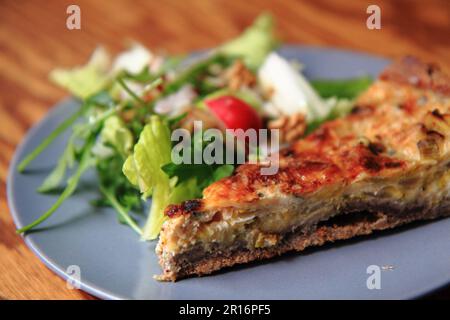 quiche (cibo dalla francia) come cibo di sottofondo molto bello Foto Stock