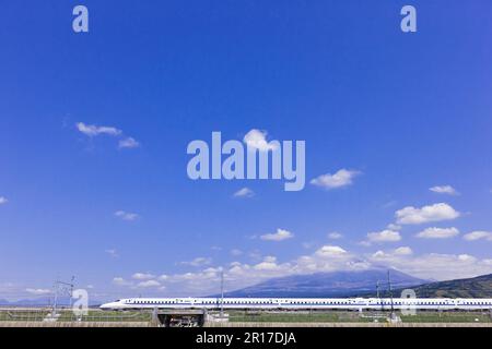 Tokaido Shinkansen N700 e Mt. Fuji Foto Stock