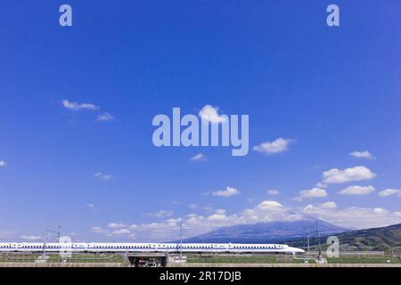 Tokaido Shinkansen N700 e Mt. Fuji Foto Stock