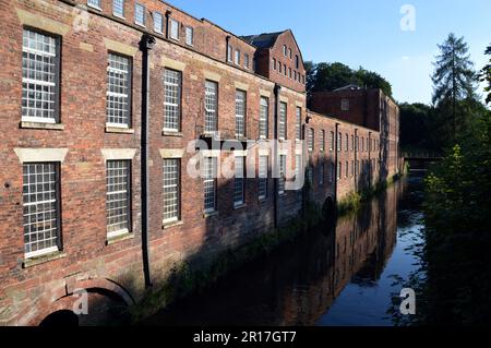 Inghilterra, Cheshire, Styal: Cave Bank Mill (National Trust), un conserve, lavorazione del cotone, fondata da Samuel Greg nel 1784. È stato considerato come un Foto Stock