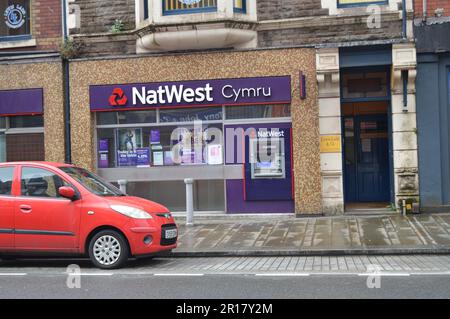 Filiale di NatWest Bank a Port Talbot, Galles, Regno Unito. 10 maggio 2023 Foto Stock