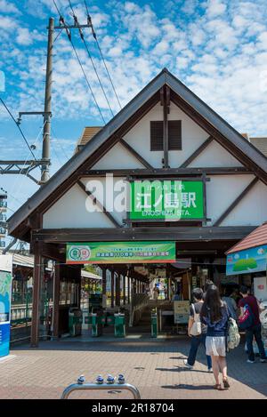 Enoden - Stazione di Enoshima Foto Stock