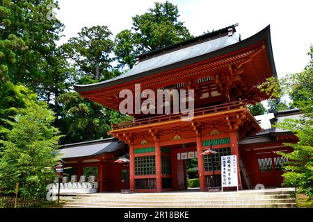 Torre porta del Santuario di Katori Jingu Foto Stock