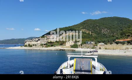 Il monastero di Xenophontos è un monastero costruito sul Monte Athos Foto Stock