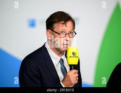 Burkhard HINTZSCHE (City Manager di Duesseldorf) Handball, pareggio per il Campionato europeo 2024, il 10th maggio 2023 a Duesseldorf/Germania. Foto Stock