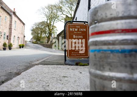 Flash, Staffordshire, il villaggio più alto del Regno Unito ha il suo pub, il New Inn, una chiesa, un municipio e un caffè Foto Stock