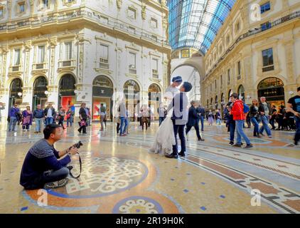 Matrimonio cinese, Galleria Vittorio Emanuele II, Milano, Italia Foto Stock